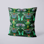 CUSHION Panel SET Garden of Eden Butterfly Green CS-4-SET