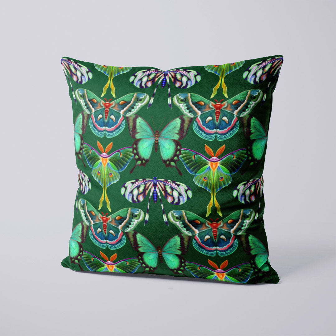 CUSHION Panel SET Garden of Eden Butterfly Green CS-4-SET