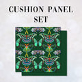 CUSHION Panel SET Garden of Eden Butterfly Green CS-4-SET