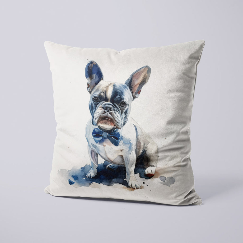 CUSHION Panel SET French Bulldog with Bow CS-401-SET