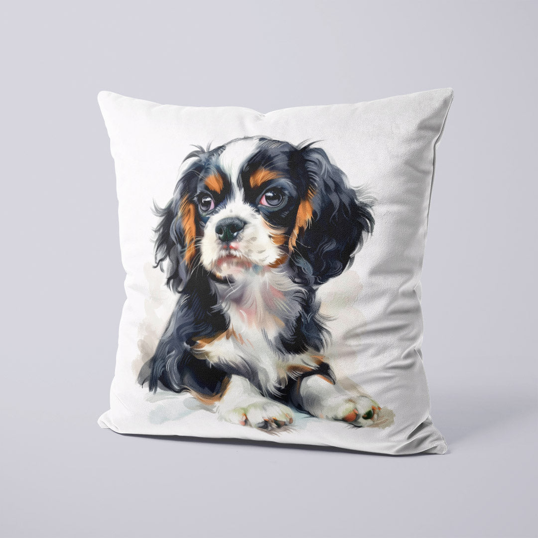 CUSHION Panel SET Tricolour Cavalier Spaniel CS-403-SET