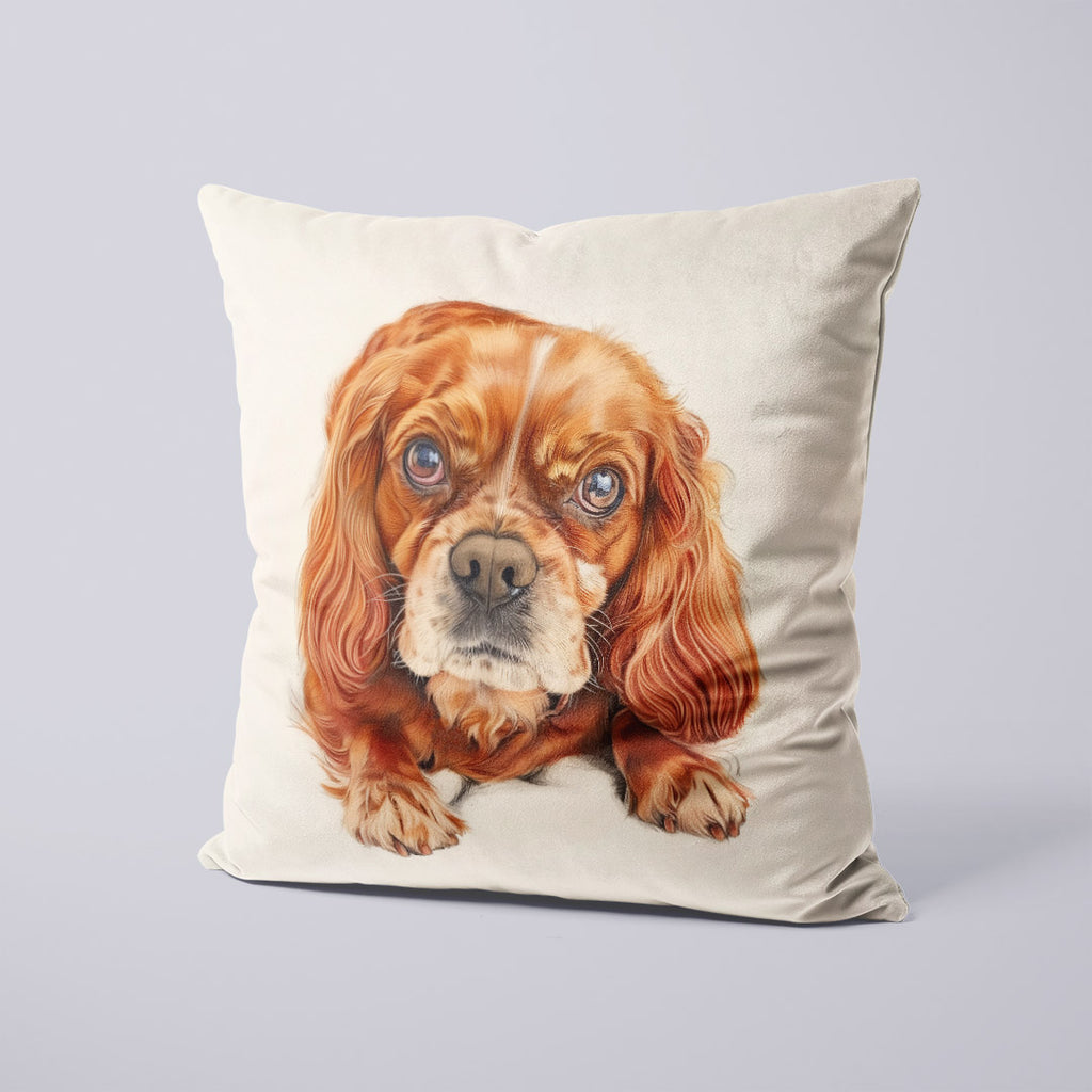 CUSHION Panel SET Ruby Cavalier Spaniel CS-404-SET
