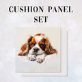 CUSHION Panel SET Blenheim Cavalier Spaniel CS-405-SET