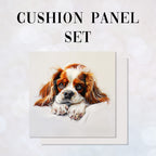 CUSHION Panel SET Blenheim Cavalier Spaniel CS-405-SET