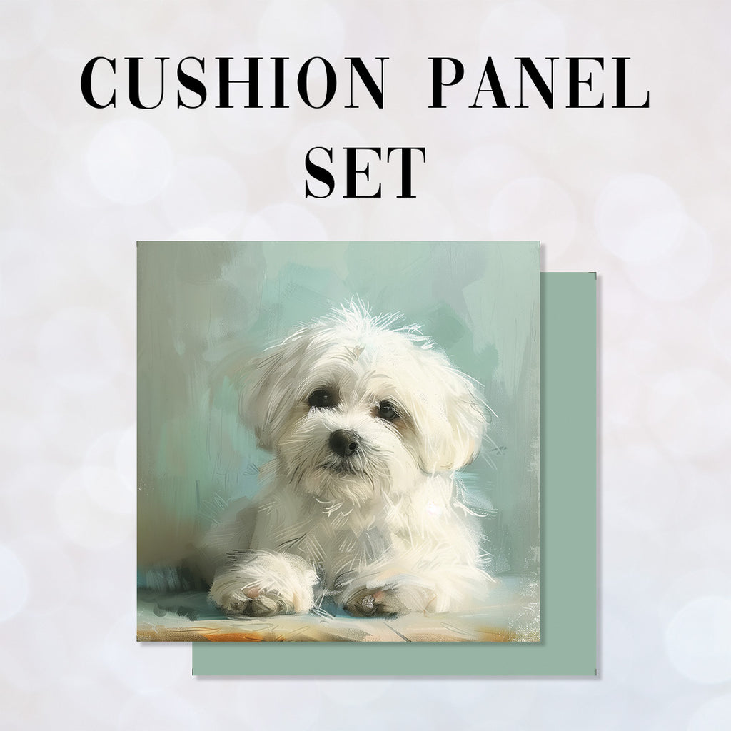 CUSHION Panel SET Maltease Dog CS-408-SET