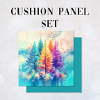 CUSHION Panel SET Watercolour Forest CS-494