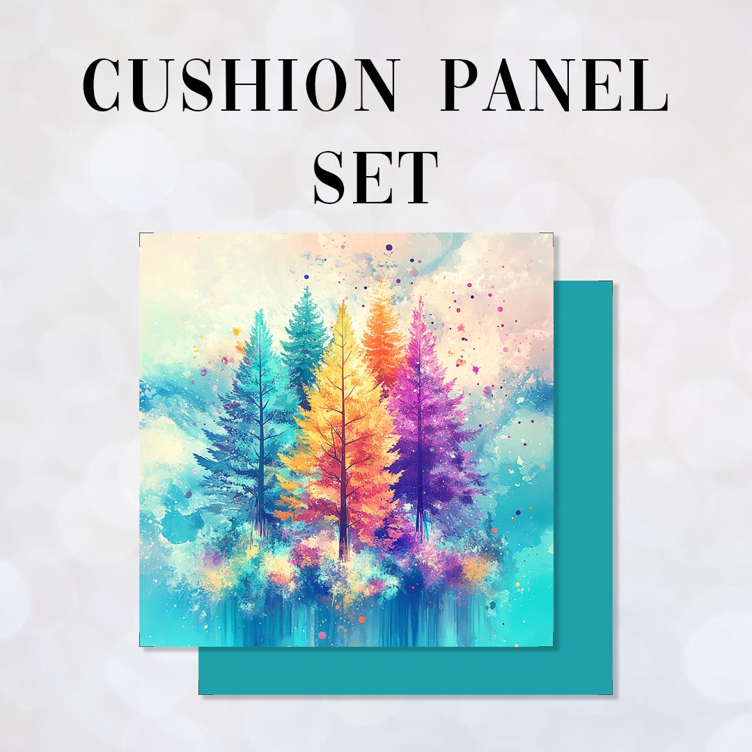 CUSHION Panel SET Watercolour Forest CS-494