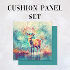CUSHION Panel SET Beautiful Deer CS-496