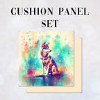 CUSHION Panel SET Beautiful Wolf CS-497