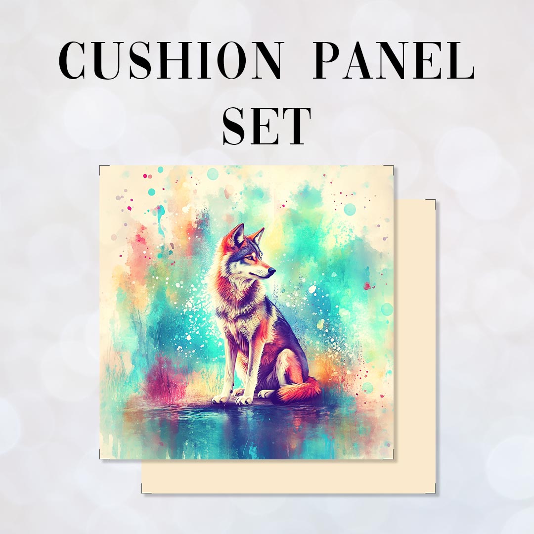 CUSHION Panel SET Beautiful Wolf CS-497