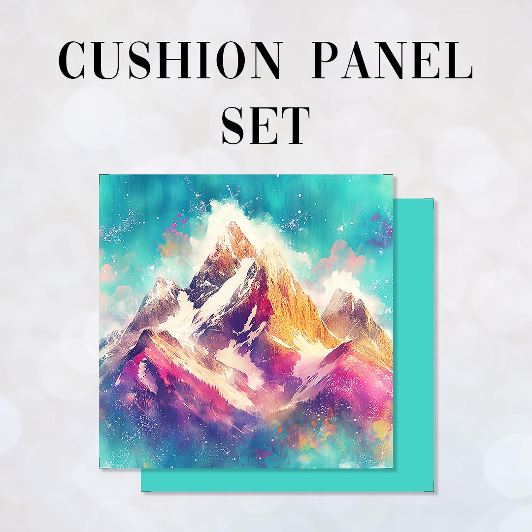 CUSHION Panel SET Snowy Mountains CS-499