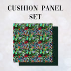 CUSHION Panel SET Garden of Eden Butterfly Mosaic CS-5-SET