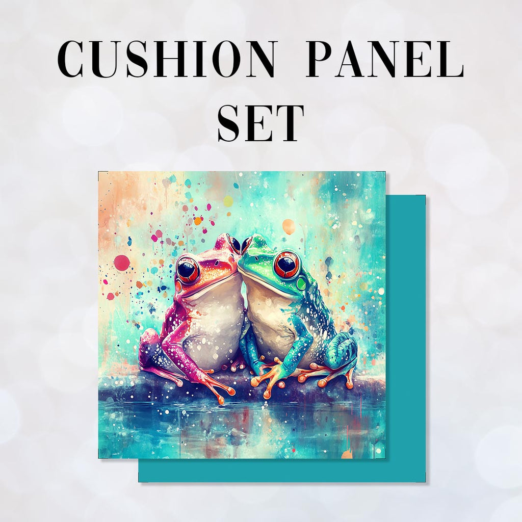 CUSHION Panel SET Lovely Frogs CS-501