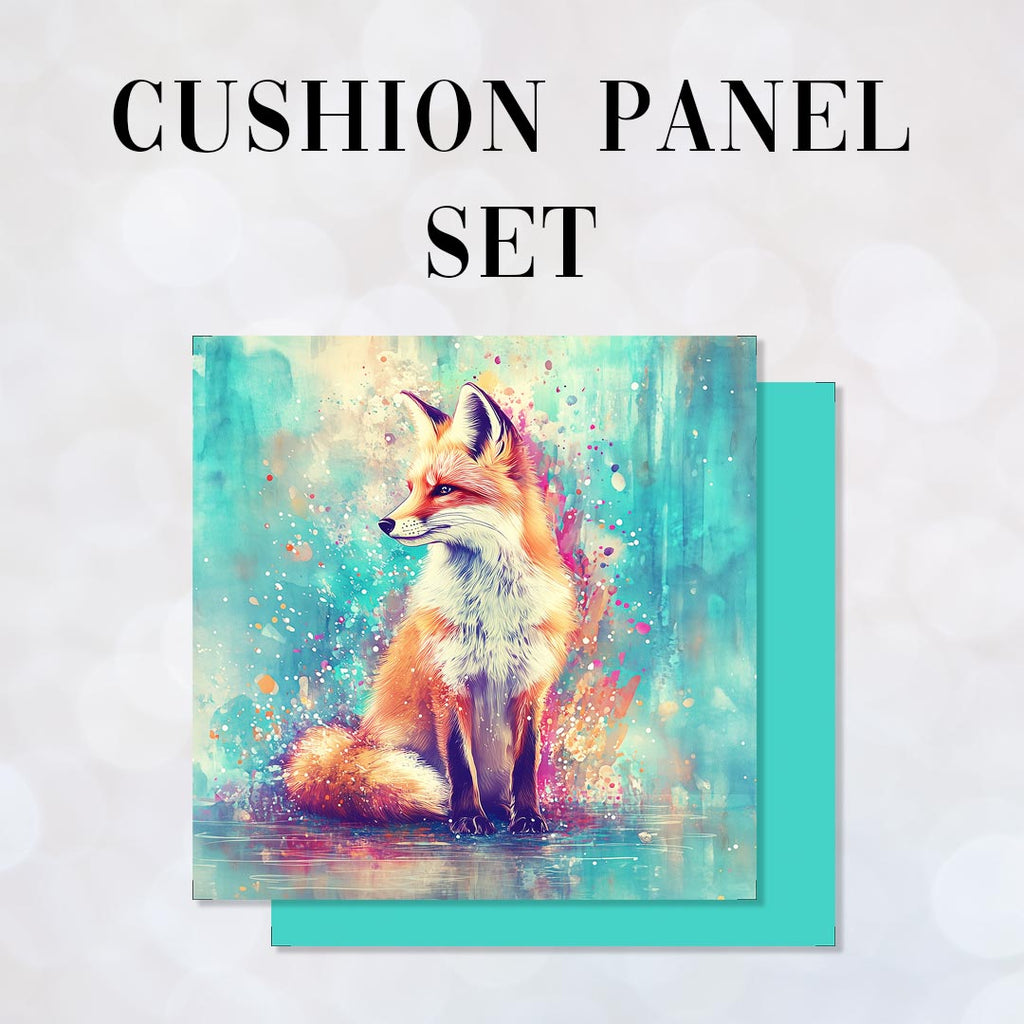 CUSHION Panel SET Watercolour Fox CS-502