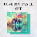 CUSHION Panel SET Watercolour Elephant CS-507