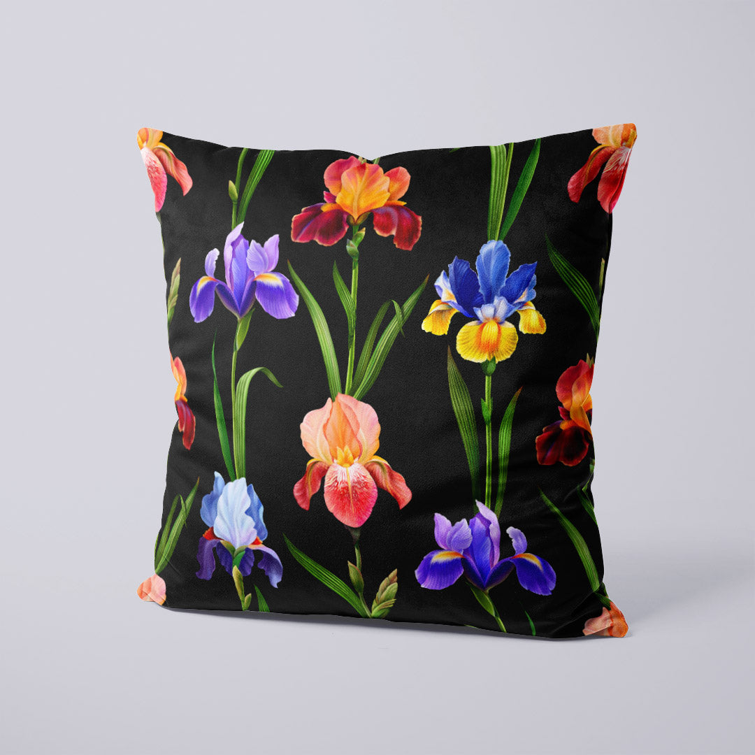 CUSHION Panel SET Garden of Eden Iris Black CS-7-SET