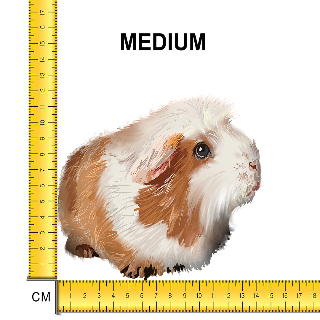 Cute Guinea Pig Iron on Fabric Heat Transfer DTF-85