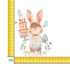 Carrot Cake Easter Bunny Iron on Fabric Heat Transfer DTF-173