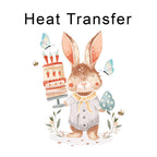 Carrot Cake Easter Bunny Iron on Fabric Heat Transfer DTF-173