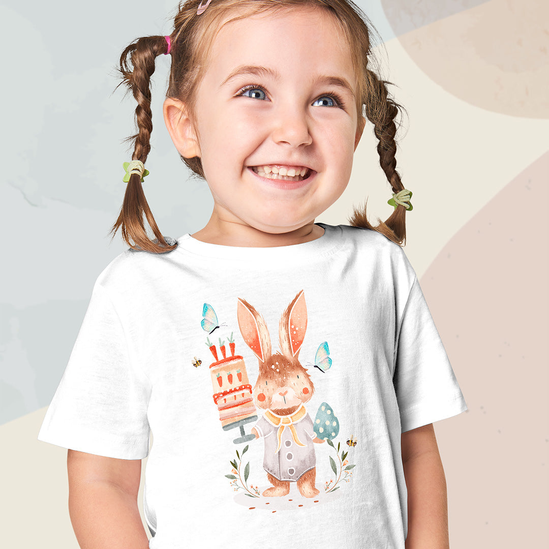 Carrot Cake Easter Bunny Iron on Fabric Heat Transfer DTF-173
