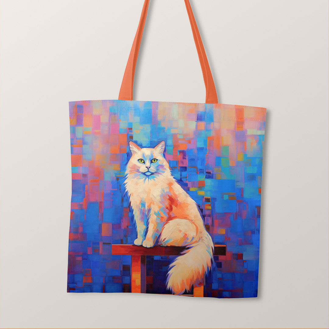 TOTE Cat Blues Fabric Bag Panel TP-188