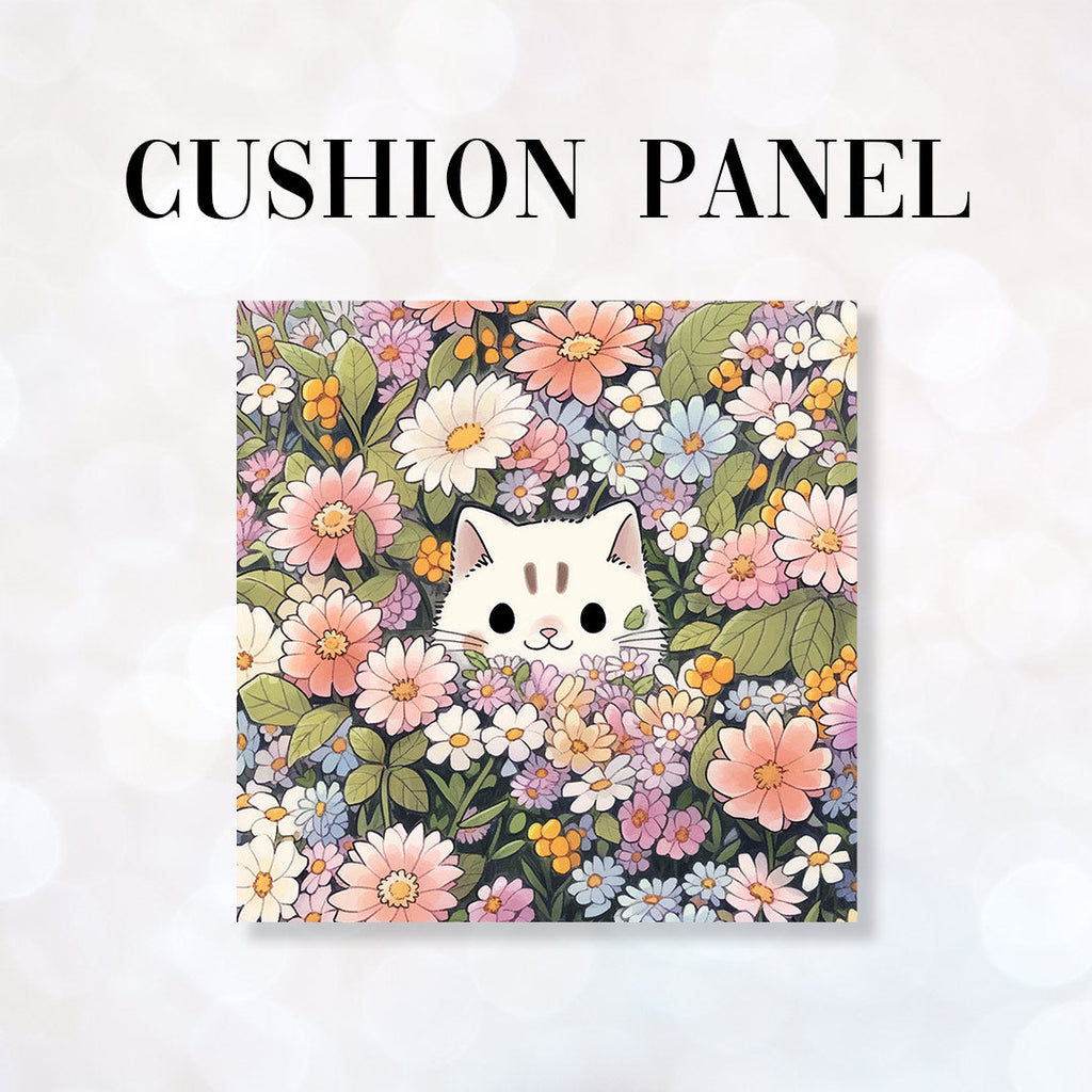 CUSHION Fabric Panel Cat Garden CP-1192