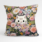 CUSHION Fabric Panel Cat Garden CP-1192