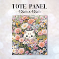 TOTE Cat Garden Fabric Bag Panel