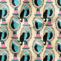 Cat Mirror Cream Fabric