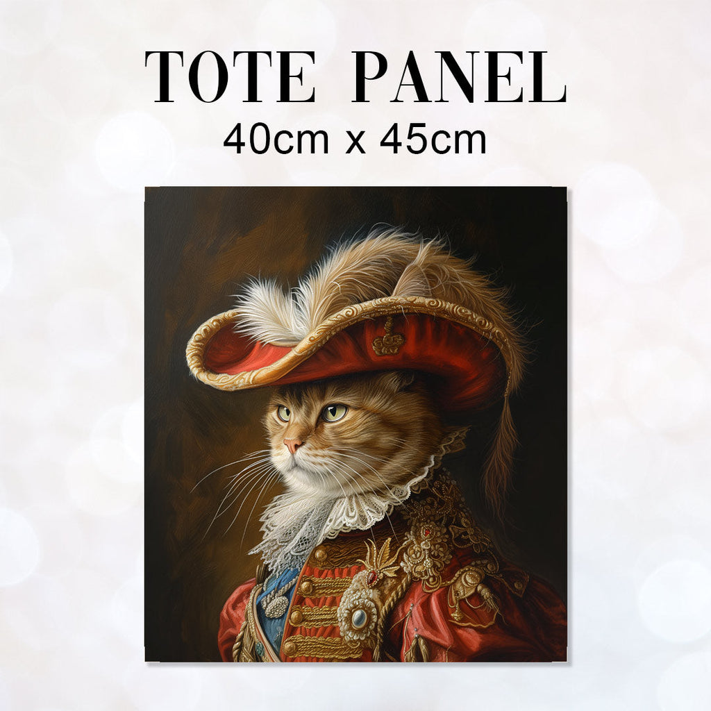 TOTE Fabric Bag Panel Cat Musketeer TP-295