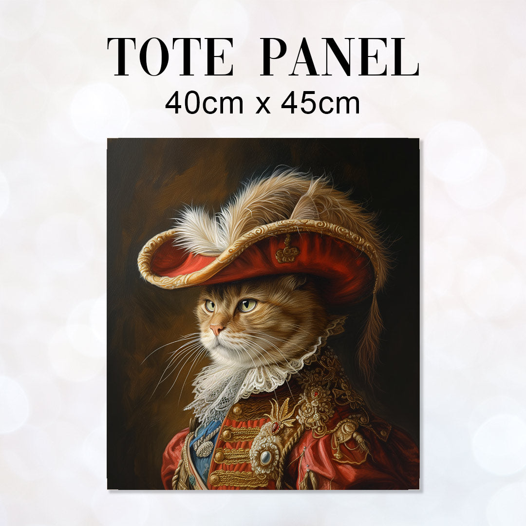 TOTE Fabric Bag Panel Cat Musketeer TP-295