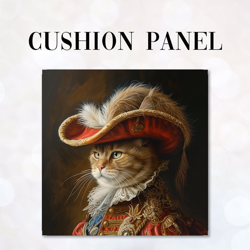 CUSHION Panel Cat Musketeer CP-205