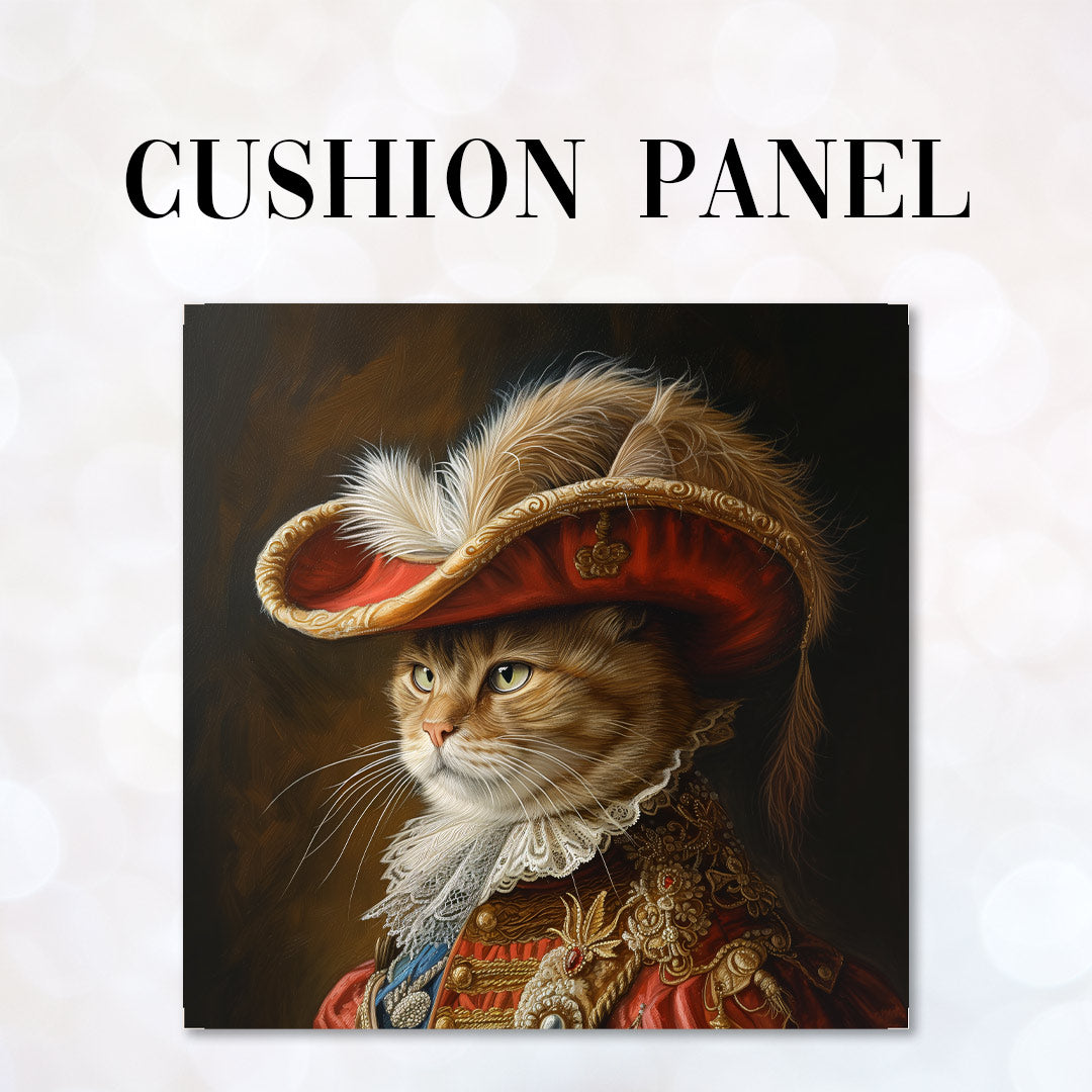 CUSHION Panel Cat Musketeer CP-205