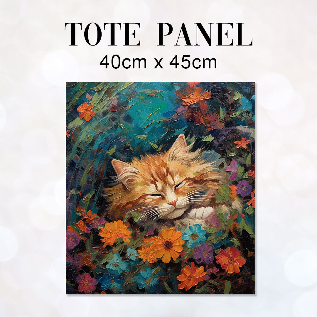 Cat Nap Fabric Panel for sewing Tote Bags – Custom Fabrics UK
