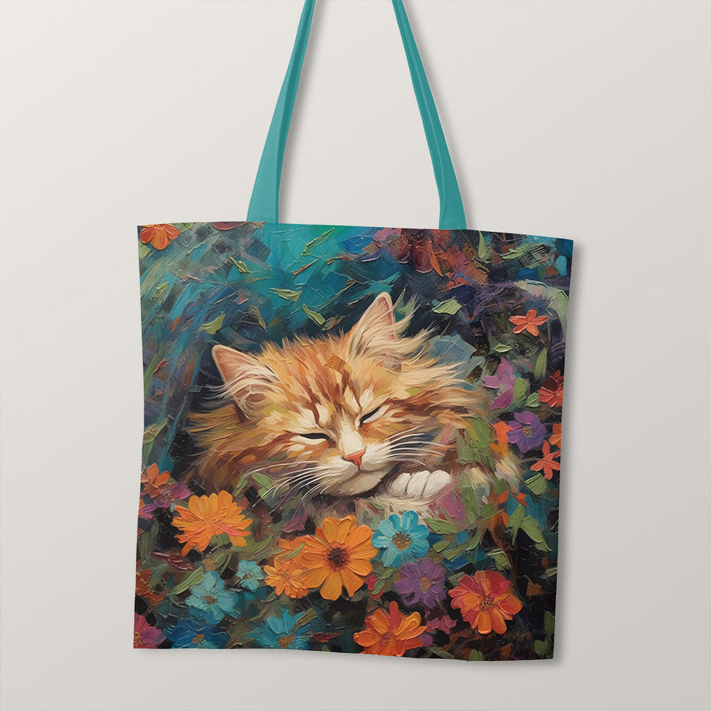 TOTE Cat Nap Fabric Bag Panel