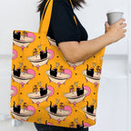 Cat Spa Mustard Fabric
