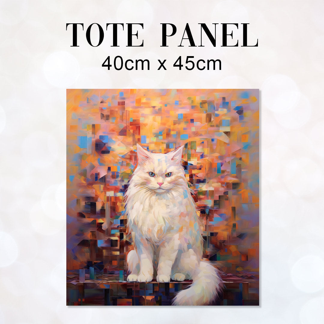TOTE Cat Expressions Fabric Bag Panel TP-189