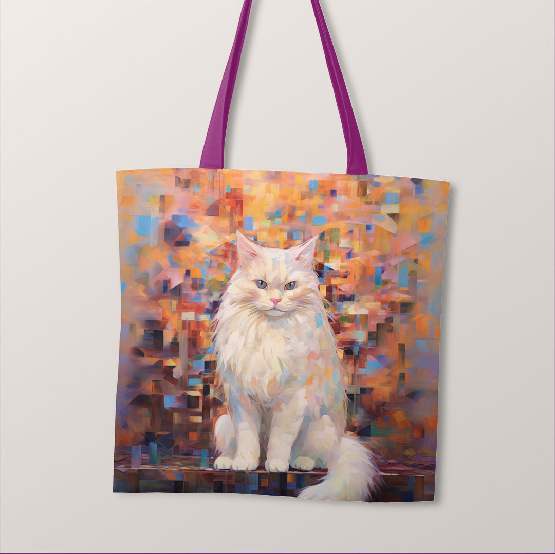 TOTE Cat Expressions Fabric Bag Panel TP-189
