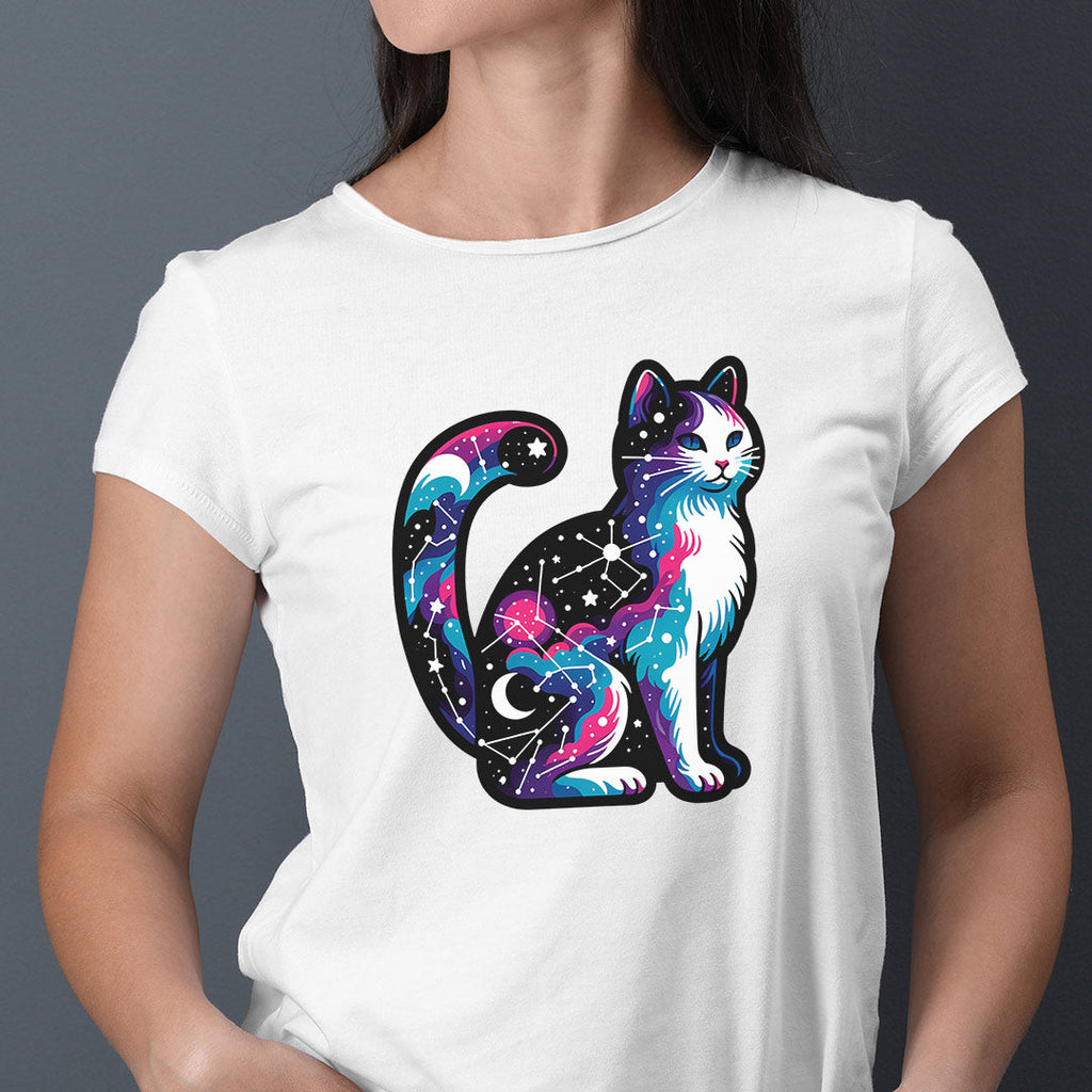 Celestial Cat Iron on Fabric Heat Transfer DTF-126