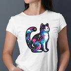 Celestial Cat Iron on Fabric Heat Transfer DTF-126