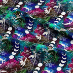 Celestial Floral Dark Fabric