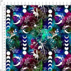 Celestial Floral Dark Fabric
