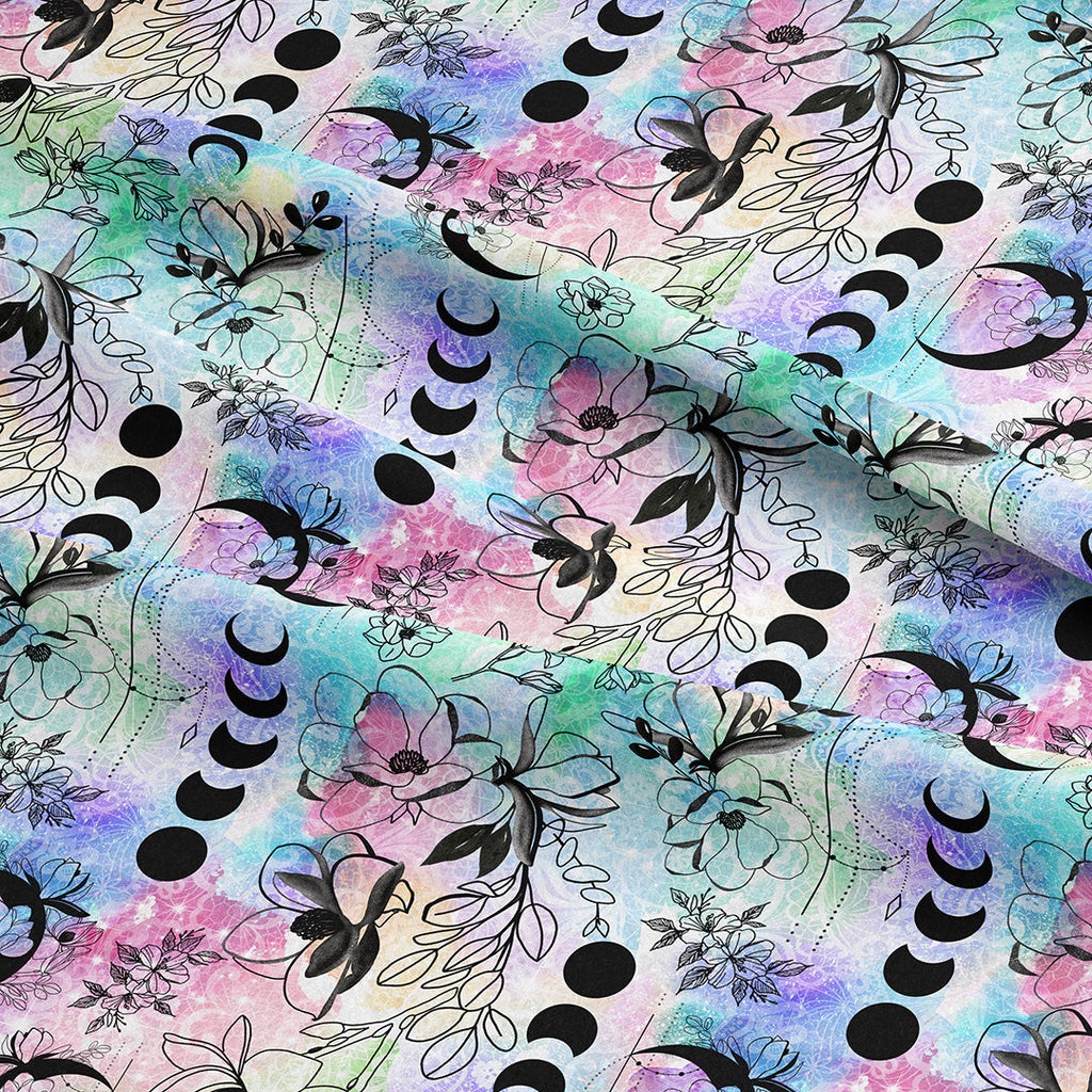 Celestial Floral Pastel Fabric