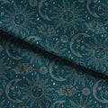 Celestial Nights Teal & Gold Fabric