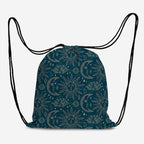 Celestial Nights Teal & Gold Fabric