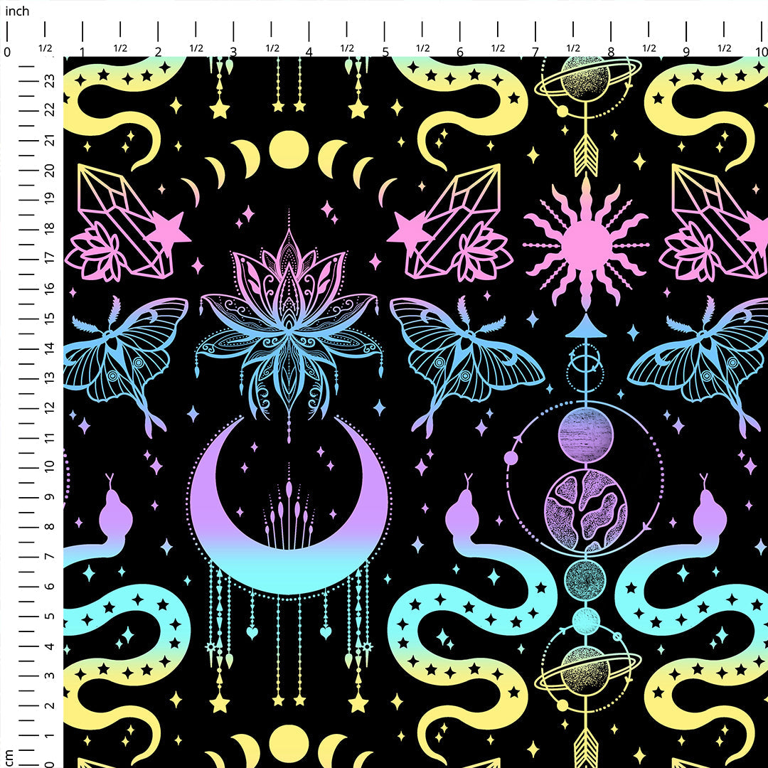 Pastel celestial Fabric