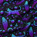 Celestial Space Cats Fabric