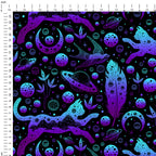 Celestial Space Cats Fabric