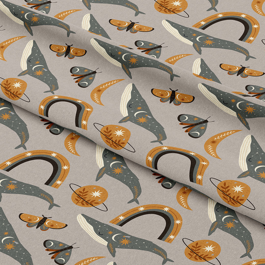 Celestial Whale Fabric