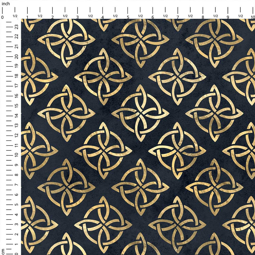 Celtic Four-Cornered Knot Fabric